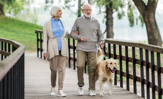 elderly couple