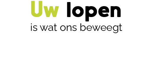 uw lopen is wat ons beweegt